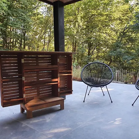 In The Woods With Nordic Bath Chalet Manhay