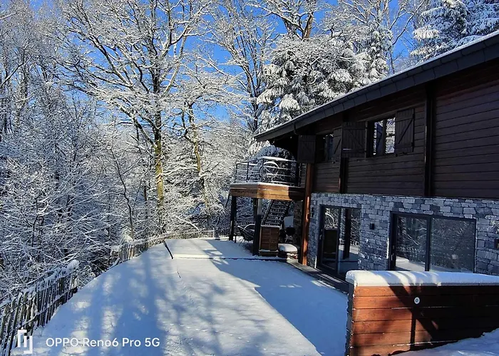 In The Woods With Nordic Bath Chalet